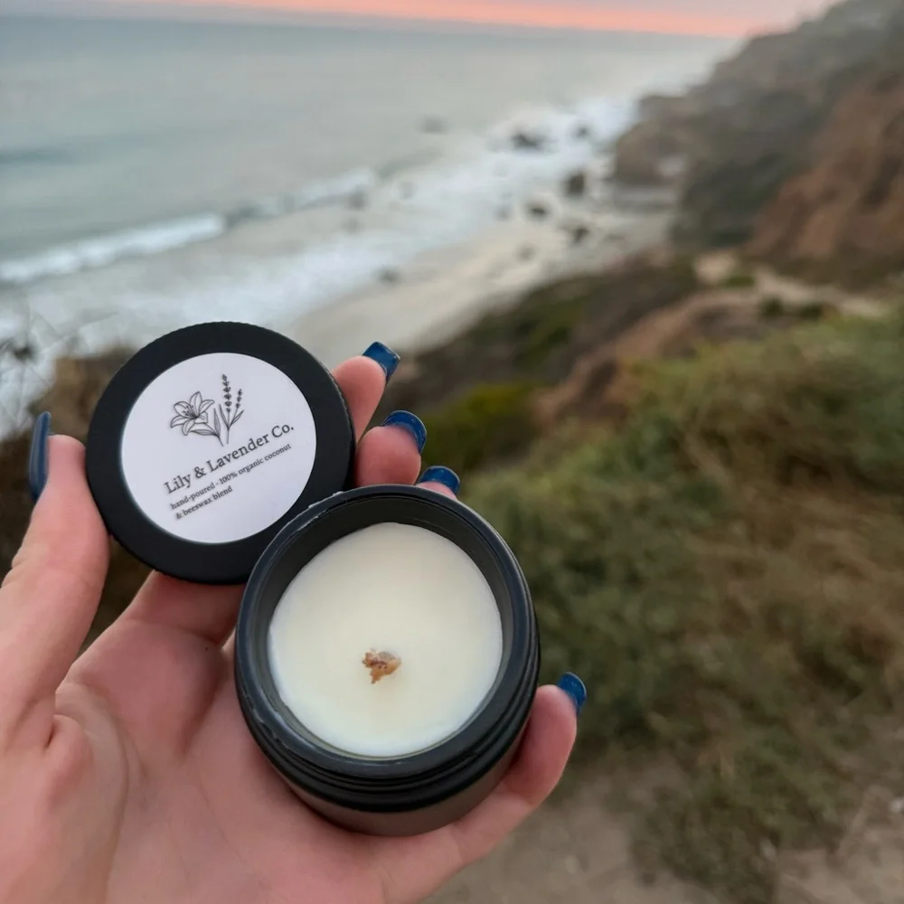 Coconut Vanilla 2oz non toxic organic candle - Picture 1 of 4